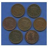 7- 1848 Braided Hair Large Cents