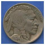 1924-S Buffalo Nickel