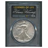 2021 ASE Silver Eagle PCGS MS70 Legends of Life