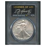 2021 ASE Silver Eagle PCGS MS70 Legends of Life