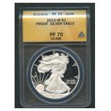 2012-W ASE Silver Eagle ANACS PF 70 DCAM