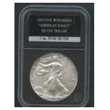 2015-W ASE Silver Eagle Genuine Enhanced