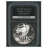 2013-W ASE Silver Eagle Genuine Enhanced