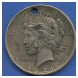 1921 Peace Silver Dollar
