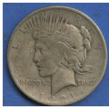 1921 Peace Silver Dollar