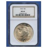1923 Peace Silver Dollar NGC MS 64