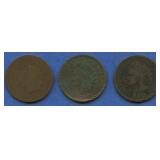 3- Mixed Earlier Date Indian Head Cents