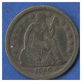 1856 Seated Liberty Dime