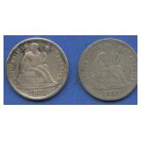 1884 and 1884-S Seated Liberty Dime