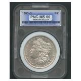 1883-O Morgan Silver Dollar PNC Holder
