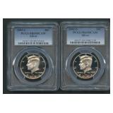 2- 2002-S  Kennedy Halves PCGS PR69 DCAM