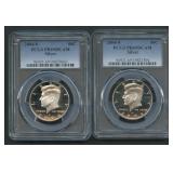 2- 2004-S  Kennedy Halves PCGS PR69 DCAM