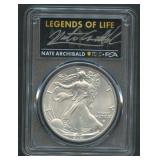 2021 T-2 ASE Eagle Legends Of Life PCGS MS 70