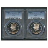 2- 2005-S  Kennedy Halves PCGS PR69 DCAM