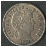 1893 Liberty Head Barber Dime