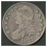 1827 Capped Bust Half Dollar