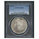 1879-S Morgan Silver Dollar PCGS MS62