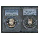 2- 2004-S  Kennedy Halves PCGS PR69 DCAM