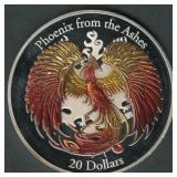 2015 Cook Is. $20 Phoenix .999 Silver Round 3 ozt