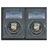 2- 2006-S  Kennedy Halves PCGS PR69 DCAM