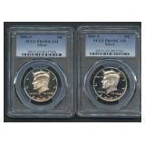 2- 2001-S  Kennedy Halves PCGS PR69 DCAM