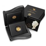 2016 Gold Mercury Dime 1/10th ozt w/ Box Papers