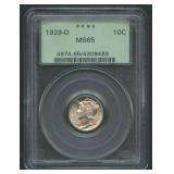 1929-D Mercury Head Dime PCGS MS 65