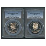 2- 2005-S  Kennedy Halves PCGS PR69 DCAM