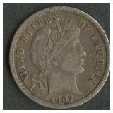 1903-O Liberty Head Barber Dime