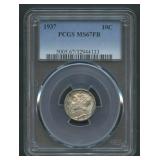 1937 Mercury Head Dime PCGS MS 67 FB