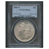 1883-O Morgan Silver Dollar PCGS MS 64