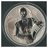 2017 Niue $2 Star Wars .999 Silver Coin 1 ozt