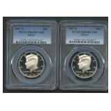 2- 2007-S  Kennedy Halves PCGS PR69 DCAM
