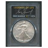 2022 ASE Silver Eagle Legends Of Life PCGS MS70