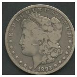1893-CC Morgan Silver Dollar