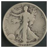 1921-D Walking Liberty Half Dollar