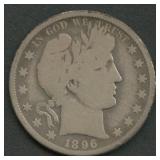 1896-O Liberty Head Barber Half Dollar