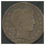 1893-S Liberty Head Barber Half Dollar