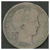 1892-O Liberty Head Barber Half Dollar