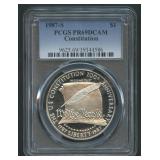 1987-S Constitution Silver $1 PCGS PR69 DCAM