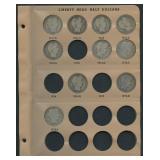 10- Different Date Barber Halves 1911-1915