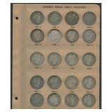 20- Different Date Barber Halves 1905-1911