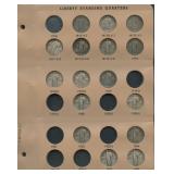 Partial Set of Standing Liberty Quarters- 28 pcs.