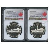 2- 1984 Canada Toronto 150th $1 NGC Graded