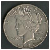 1935-S Peace Silver Dollar