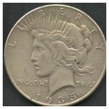 1935 Peace Silver Dollar