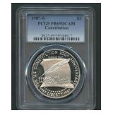 1987-S Constitution Silver $1 PCGS PR69 DCAM