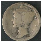 1916-D Mercury Head Dime