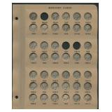 Near-Complete Set of Mercury Head Dimes