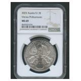 2025 Austria 1.5E Vienna Philharmonic NGC MS69